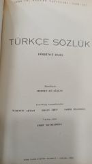 Tdk Türkçe Sözlük - Dördüncü Basım - 1966 - Büyük Boy Ciltli