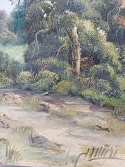 Antika Yağlı Boya Manzara - Tablo - Amiri İmzalı