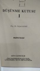 Düşünme Kutusu-1 Doç.Dr. Selçuk Alsan