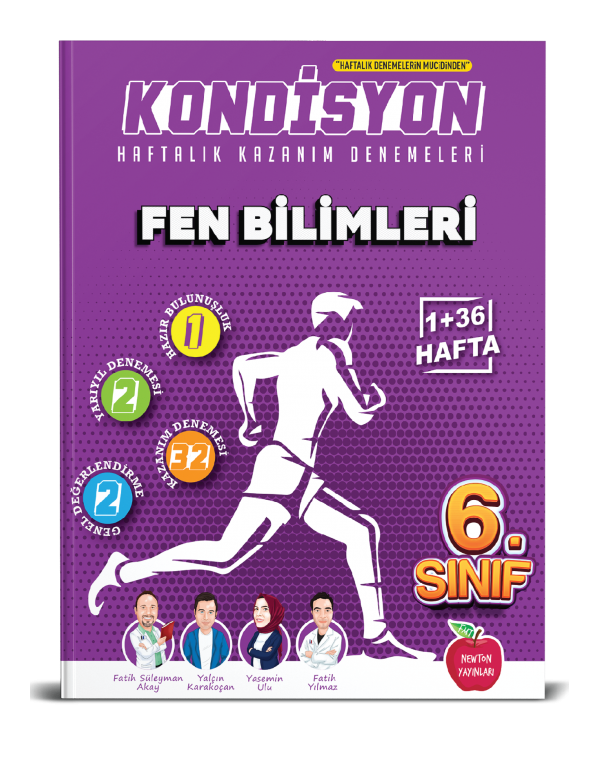 Newton Yayınları 6. Sınıf Kondisyon Haftalık kazanım Denemeleri - Fen Bilimleri