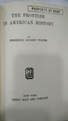 The Frontier İn Amerikan History - Frederick Jackson Turner