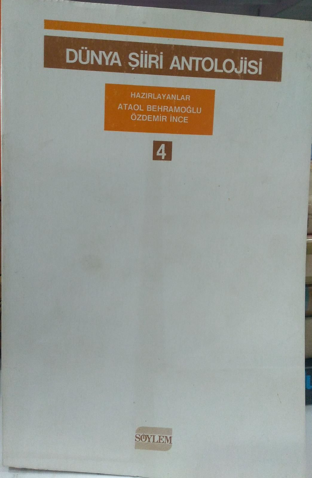 Dünya Şiiri Antolojisi 4