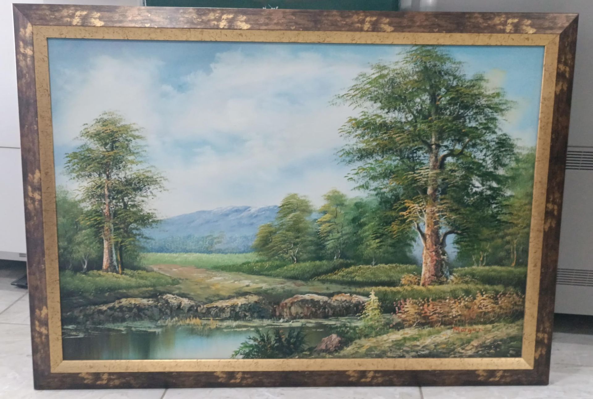 Kabartmalı Doğa Temalı Yağlı Boya Tablosu