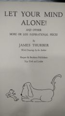 Let Your Mind Alone! - James Thurber