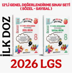 Sİnan Kuzucu - 8. Sınıf  2026 İlk Doz genel Değerlendirme Sınav Seti / Ücretsiz Kargo