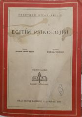 Eğitim Psikolojisi - Öğretmen Kitapları - Herbert Sorenson - Gültekin Yazgan