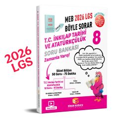 Sinan Kuzucu 2026 8. Sınıf LGS T.C. İnkılap Tarihi ve Atatürkçülük MEB Böyle Sorar Soru Bankası