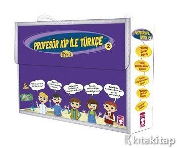 Profesör Kip İle Türkçe 2 Set - (5 Kitap) - Birsen Ekim Özen