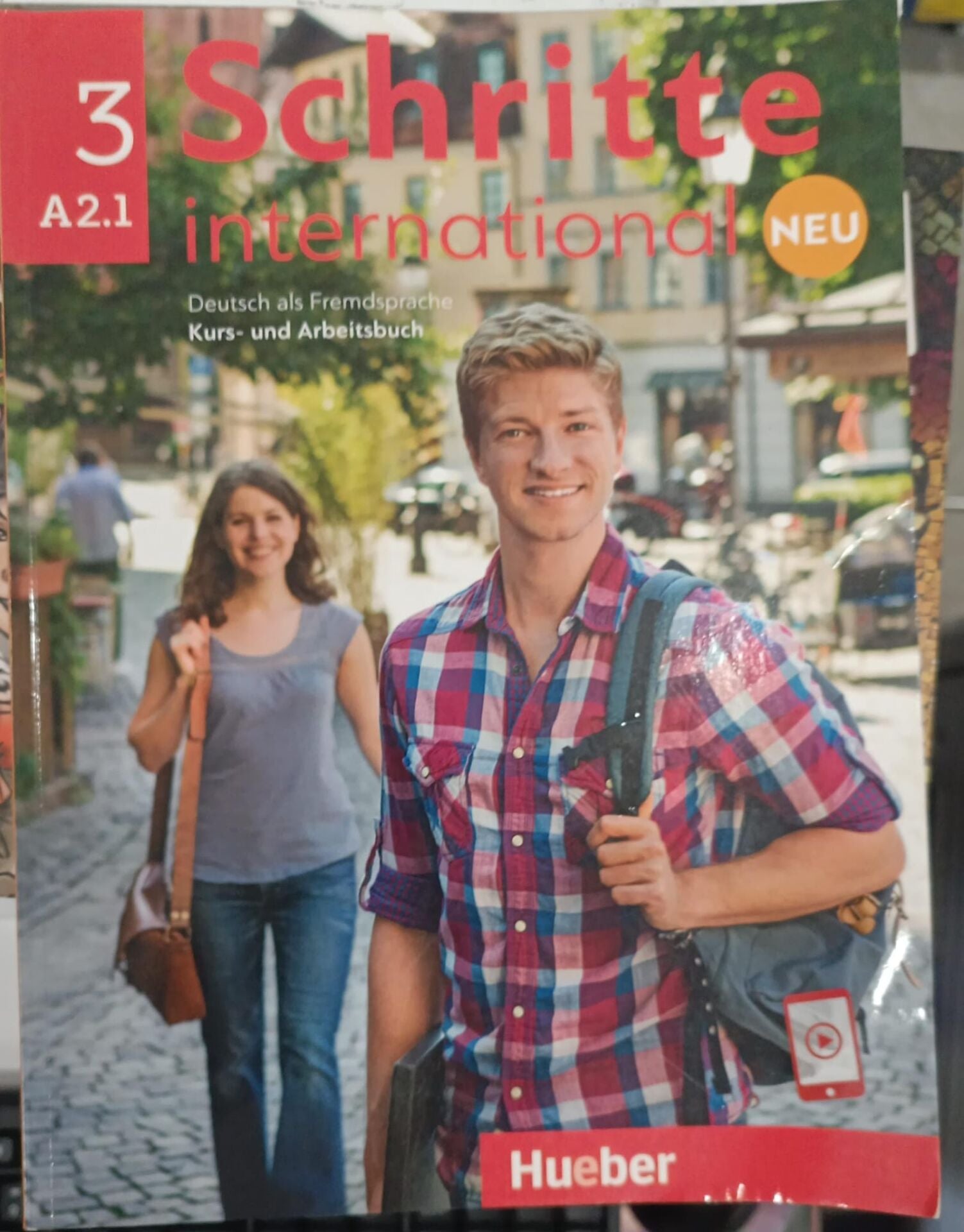 Schritte International Neu 3 ( A2.1 ) - Kurs Und Arbeitsbuch + Ar Teknolojisi Ile Kolay Öğrenme