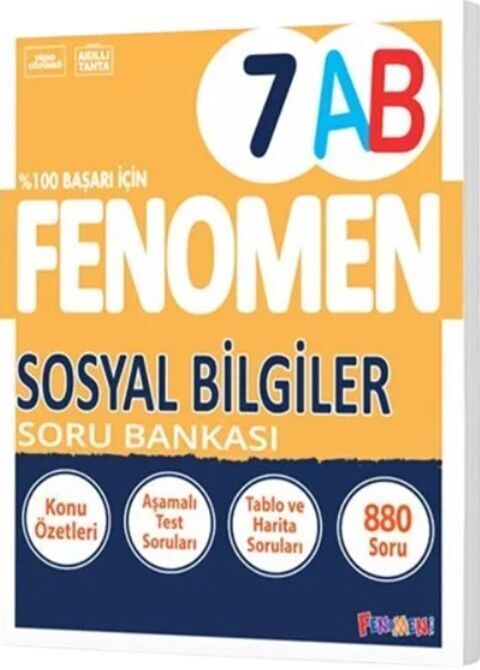 Fenomen Okul Yayınları 7. Sınıf Sosyal Bilgiler AB Fenomen Soru Bankası