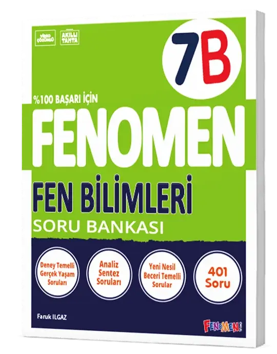 Fenomen Yayınları 7 Fen Bilimleri B Soru Bankası
