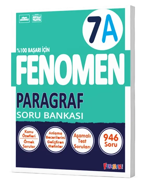 Fenomen Yayınları 7 Paragraf A Soru Bankası