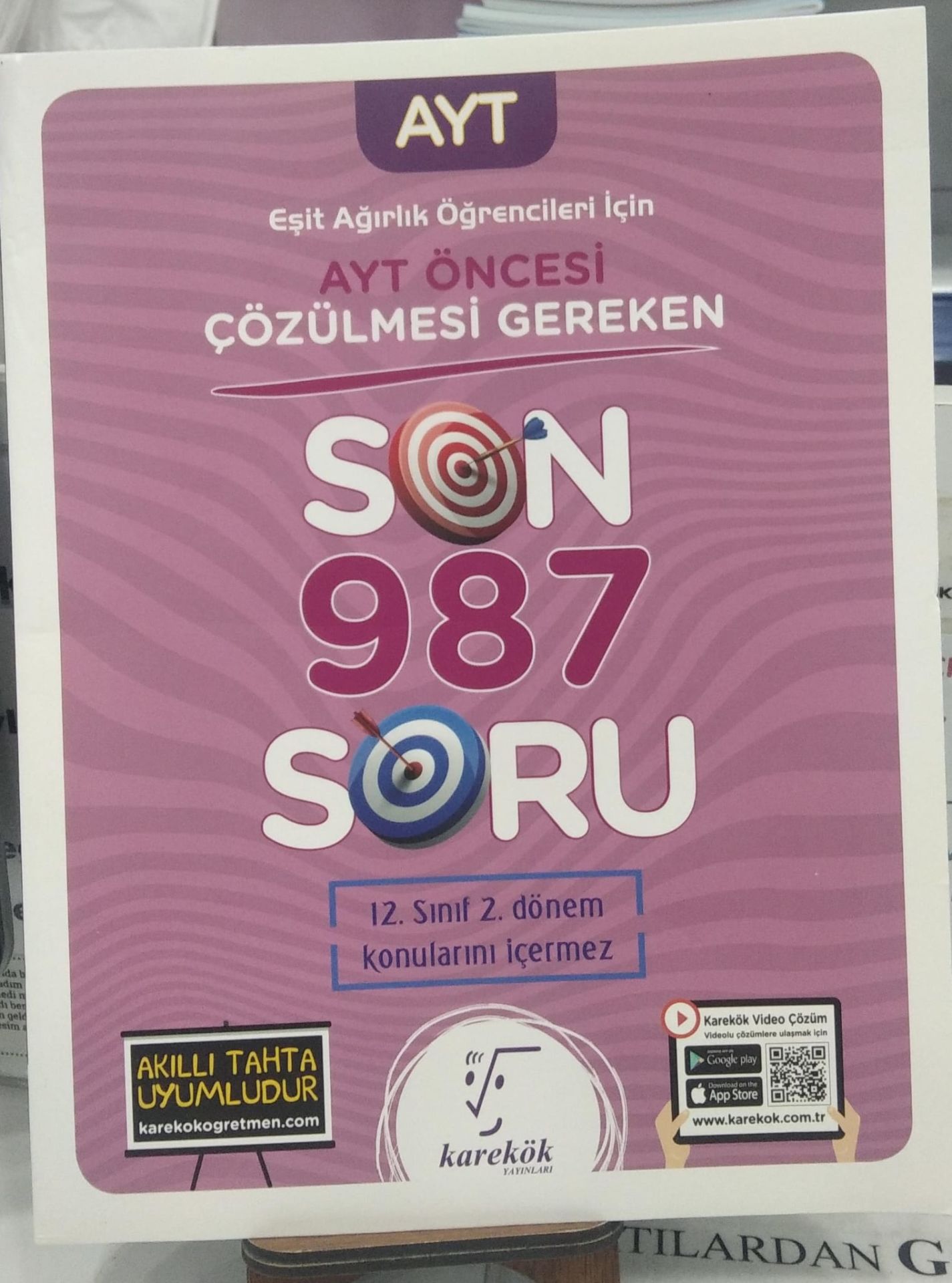 Karekök Yayıncılık 2023 AYT Öncesi Çözülmesi Gereken Son 987 Soru Eşit Ağırlık Öğrencileri için