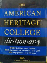 The American Heritage College Dictionary - Ciltli Kapak