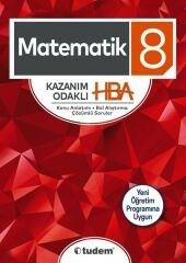 Tudem Yayınları - 8. Sınıf Matematik Kazanım Odaklı HBA Konu Anlatımı Çözümlü Sorular