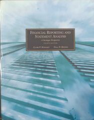 Financial Reporting And Statement Analysis