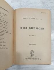 Dişi Örümcek - Refik Halid Karay - İkinci Basım.