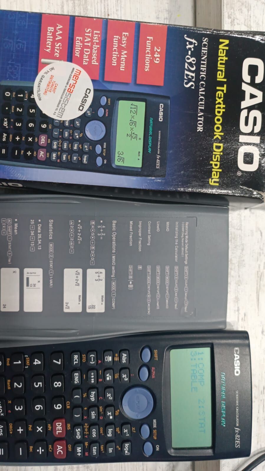Casio Fx-82ES Fonksiyonlu - Bilimsel Hesap Makinesi / 2. EL