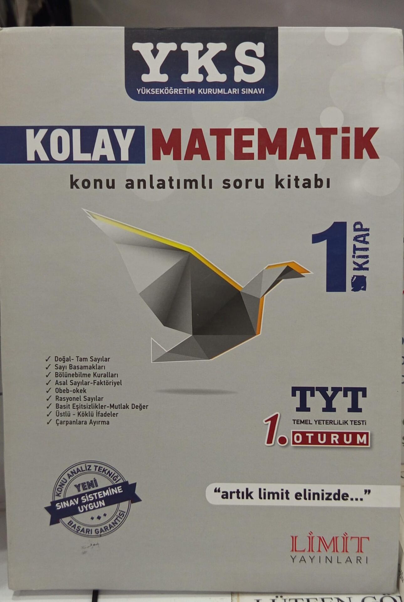 Limit Yayınları - TYT Kolay Matematik 1. Kitap - Konu Anlatımlı Soru Bankası