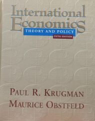 International Economics: Theory And Policy