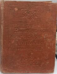The Illustrated Pronouncing Pocket Dictionary - Antika 1800' ler Basım