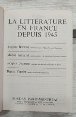 The Literature En France - Depuis 1945 - Bordas