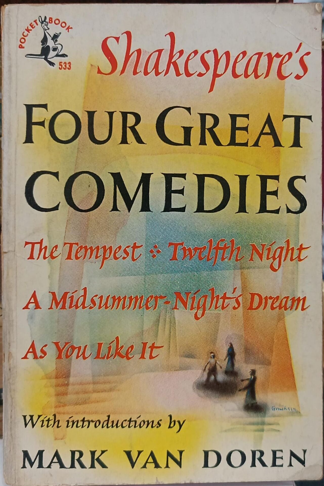 Shakespeare's  Four Great  Comedies 1948 1st edition Mark Van Doren