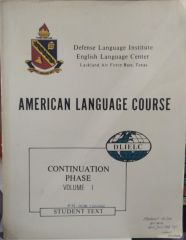 American Language Course, Continuation Phase, Volume 1 / 2.EL