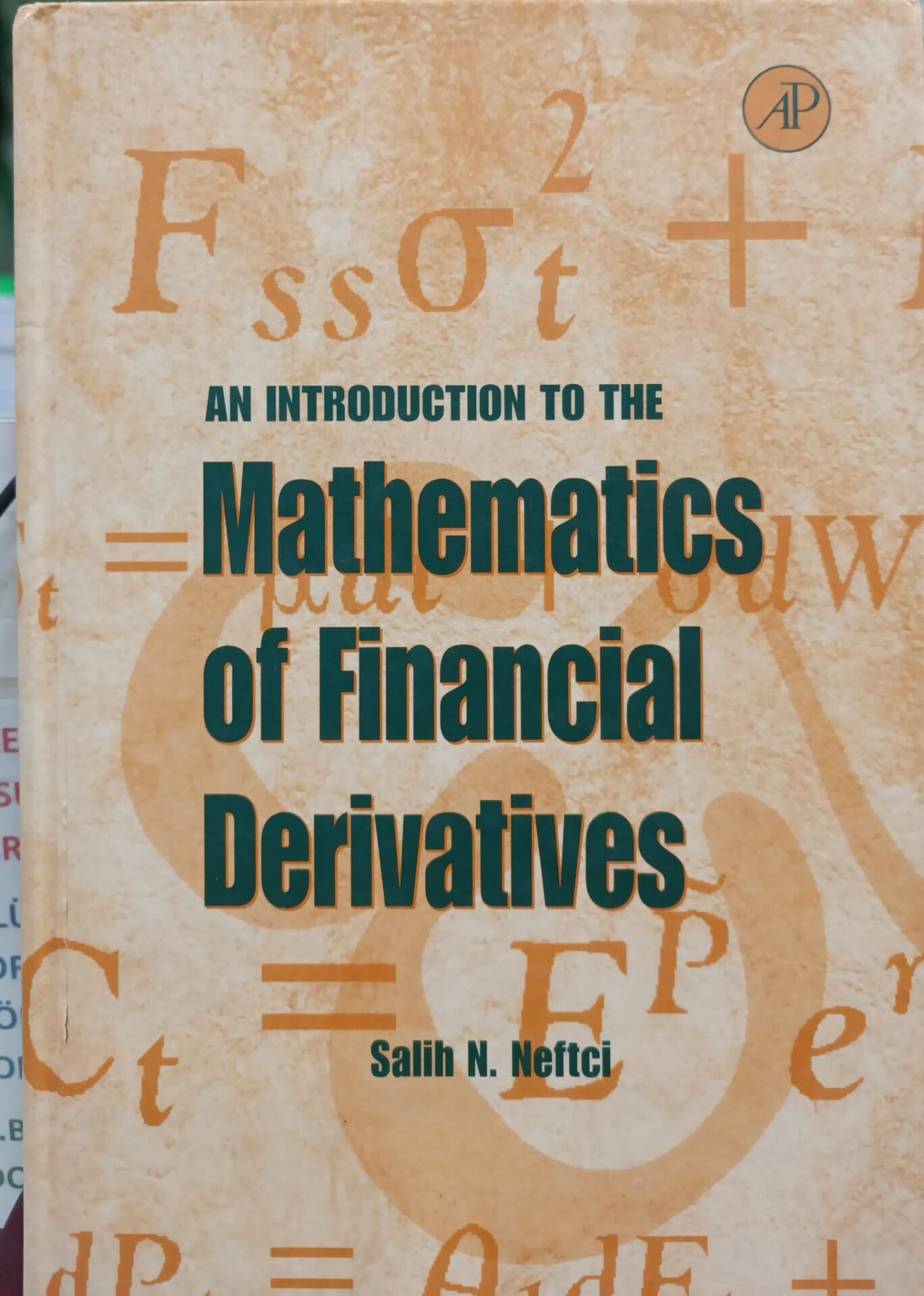 An Introduction to the Mathematics of Financial Derivatives - Ciltli - Salih N. Neftci