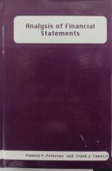 Analysis Of Financial Statements - Pamela P. Peterson and Frank J. Fabozzi