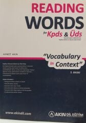 Reading Words For Kpds And Üds -  Ahmet Akın, Akın Dil Eğitim