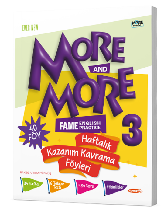 3. Sınıf - More More Haftalık Kazanım Kavrama Föyleri