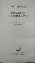 THE GIRL IN THE SPIDER' S WEB - David Lagercrantz