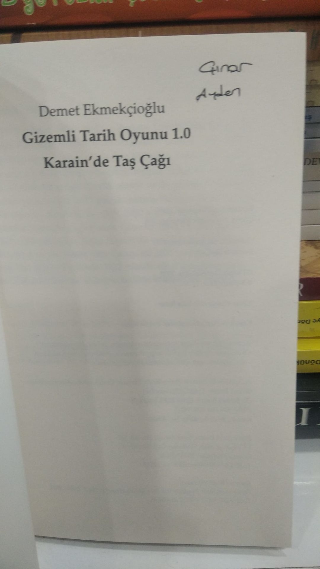 Gizemli Tarih Oyunu 1.0 - Karain'de Taş Çağı - Demet Ekmekçioğlu