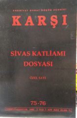 KARŞI -  Edebiyat Sanat Düşün Dergisi - Sivas Katliamı Dosyası (Özel Sayı 75-76) Temmuz-Ağustos 1993 Yıl